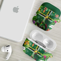 Dominica Sisserou Parrot AirPods Case Tropical Flower Flag Style - Wonder Print Shop
