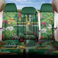 Dominica Sisserou Parrot Back Car Seat Cover Tropical Flower Flag Style - Wonder Print Shop