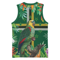 Dominica Sisserou Parrot Basketball Jersey Tropical Flower Flag Style - Wonder Print Shop