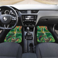 Dominica Sisserou Parrot Car Mats Tropical Flower Flag Style - Wonder Print Shop