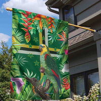 Dominica Sisserou Parrot Garden Flag Tropical Flower Flag Style - Wonder Print Shop