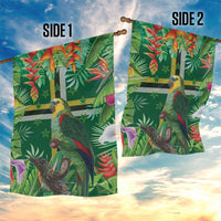 Dominica Sisserou Parrot Garden Flag Tropical Flower Flag Style - Wonder Print Shop