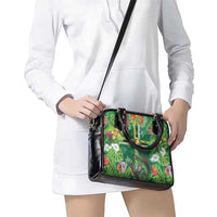 Dominica Sisserou Parrot Shoulder Handbag Tropical Flower Flag Style - Wonder Print Shop