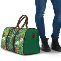 Dominica Sisserou Parrot Travel Bag Tropical Flower Flag Style - Wonder Print Shop