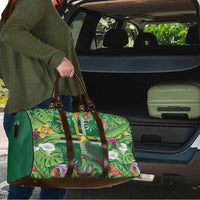 Dominica Sisserou Parrot Travel Bag Tropical Flower Flag Style - Wonder Print Shop