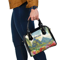 Pitons Saint Lucia Shoulder Handbag Hibiscus Flowers