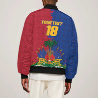 Custom Afro-Haitians Football Bomber Jacket Les Grenadiers 2026 World Football - Wonder Print Shop