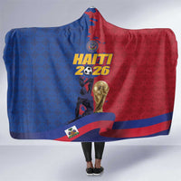 Afro-Haitians Football Hooded Blanket Les Grenadiers 2026 World Football - Wonder Print Shop