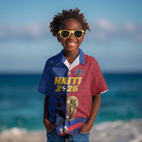 Custom Afro-Haitians Football Kid Hawaiian Shirt Les Grenadiers 2026 World Football - Wonder Print Shop