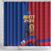 Afro-Haitians Football Shower Curtain Les Grenadiers 2026 World Football - Wonder Print Shop