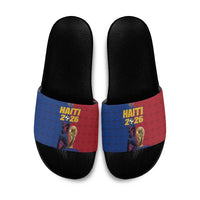 Afro-Haitians Football Slide Sandals Les Grenadiers 2026 World Football - Wonder Print Shop