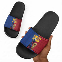 Afro-Haitians Football Slide Sandals Les Grenadiers 2026 World Football - Wonder Print Shop