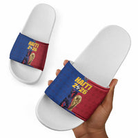 Afro-Haitians Football Slide Sandals Les Grenadiers 2026 World Football - Wonder Print Shop