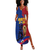 Custom Afro-Haitians Football Summer Maxi Dress Les Grenadiers 2026 World Football - Wonder Print Shop