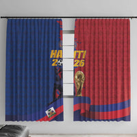 Afro-Haitians Football Window Curtain Les Grenadiers 2026 World Football - Wonder Print Shop