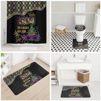 Mardi Gras 504 Nola New Orleans Bathroom Set Mask Up Beads Out - Wonder Print Shop