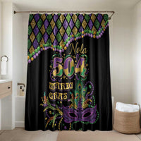 Mardi Gras 504 Nola New Orleans Bathroom Set Mask Up Beads Out - Wonder Print Shop