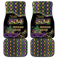 Mardi Gras 504 Nola New Orleans Car Mats Mask Up Beads Out - Wonder Print Shop