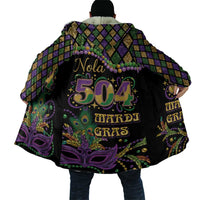 Mardi Gras 504 Nola New Orleans Cloak Mask Up Beads Out - Wonder Print Shop