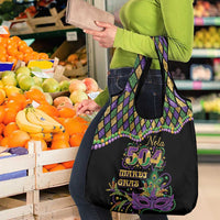 Mardi Gras 504 Nola New Orleans Grocery Bag Mask Up Beads Out - Wonder Print Shop