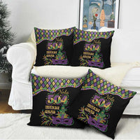 Mardi Gras 504 Nola New Orleans Pillow Cover Mask Up Beads Out - Wonder Print Shop