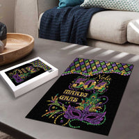 Mardi Gras 504 Nola New Orleans Puzzle Mask Up Beads Out - Wonder Print Shop