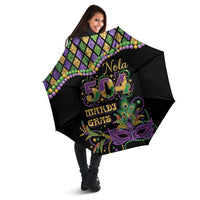 Mardi Gras 504 Nola New Orleans Umbrella Mask Up Beads Out - Wonder Print Shop