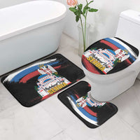 Serbia Statehood Day Bathroom Set Saint Sava with Serbian Eagle