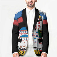 Serbia Statehood Day Blazer Saint Sava with Serbian Eagle