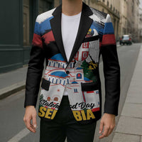 Serbia Statehood Day Blazer Saint Sava with Serbian Eagle