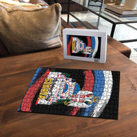 Serbia Statehood Day Puzzle Saint Sava with Serbian Eagle