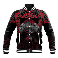 Black Dragon Vikings Baseball Jacket - Wonder Print Shop