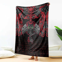 Black Dragon Vikings Blanket - Wonder Print Shop