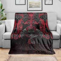 Black Dragon Vikings Blanket - Wonder Print Shop