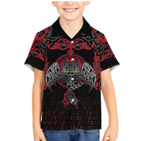 Black Dragon Vikings Family Matching Mermaid Dress and Hawaiian Shirt - Wonder Print Shop