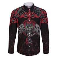 Black Dragon Vikings Family Matching Off The Shoulder Long Sleeve Dress and Hawaiian Shirt - Wonder Print Shop