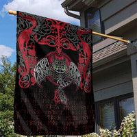Black Dragon Vikings Garden Flag - Wonder Print Shop
