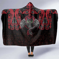 Black Dragon Vikings Hooded Blanket - Wonder Print Shop