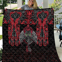 Black Dragon Vikings Quilt - Wonder Print Shop