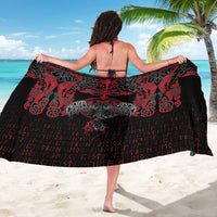 Black Dragon Vikings Sarong - Wonder Print Shop