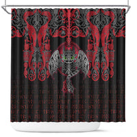 Black Dragon Vikings Shower Curtain - Wonder Print Shop