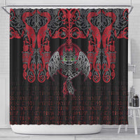 Black Dragon Vikings Shower Curtain - Wonder Print Shop