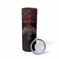 Black Dragon Vikings Skinny Tumbler - Wonder Print Shop