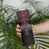 Black Dragon Vikings Skinny Tumbler - Wonder Print Shop