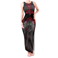 Black Dragon Vikings Tank Maxi Dress - Wonder Print Shop