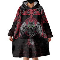 Black Dragon Vikings Wearable Blanket Hoodie - Wonder Print Shop