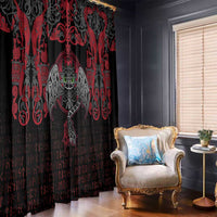 Black Dragon Vikings Window Curtain - Wonder Print Shop