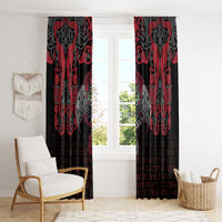 Black Dragon Vikings Window Curtain - Wonder Print Shop