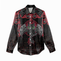 Black Dragon Vikings Women Casual Shirt - Wonder Print Shop