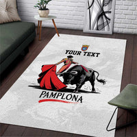 Personalized San Fermin Festival Area Rug Pamplona Bull Run - Wonder Print Shop